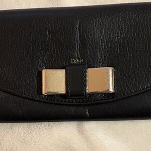 Authentic Chloe Black Leather wallet